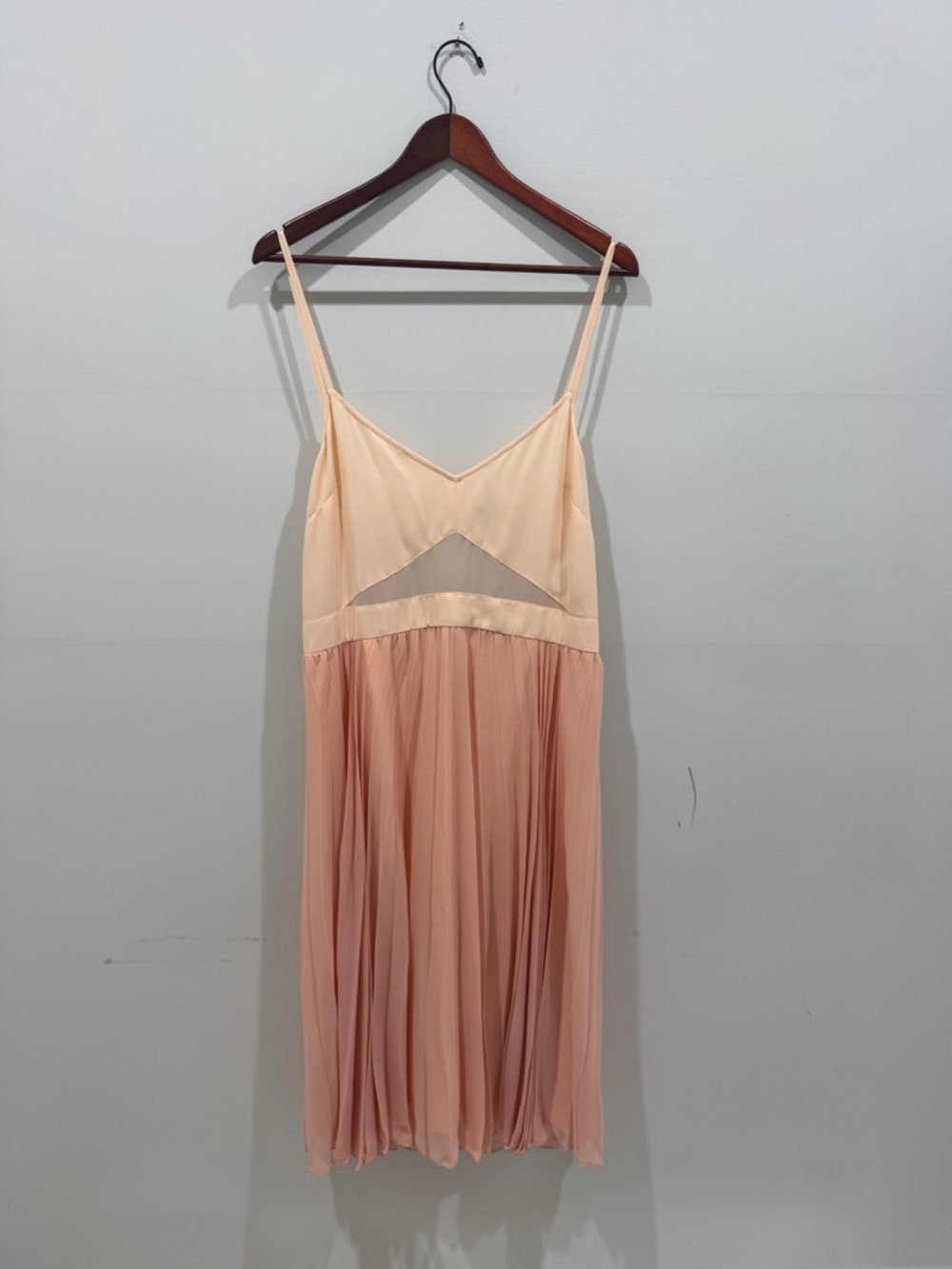 ASOS Peach and Blush Spaghetti Strap Slip Dress